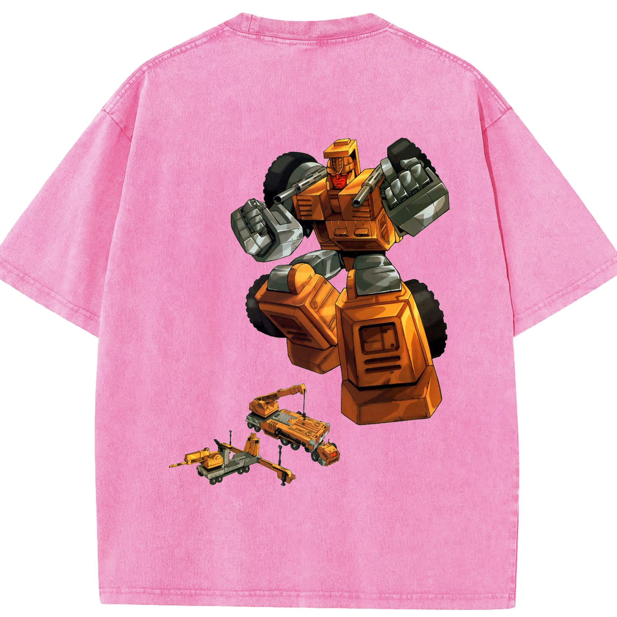 （画像用）  綿100% ヴィンテージ風 半袖Tシャツ（背面プリント）